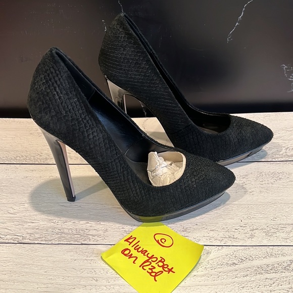 Shoemint Addie Suede Platform High Heels Size 6.5 - Picture 11 of 13